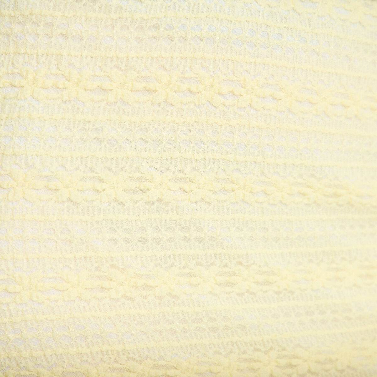 Jupe longue droite en dentelle jaune clair femme