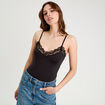 Body avec dentelle noir femme