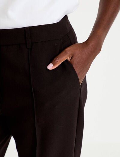 Pantalon bootcut taille standard noir femme