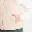 Veste sans manches fermeture zipp&eacute;e ivoire femme