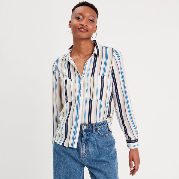 chemise manches longues blanc femme Chemise manches longues blanc femme