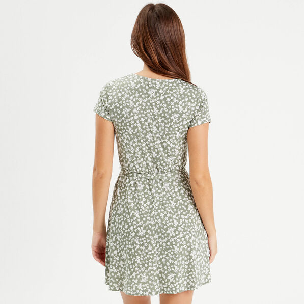 robe patineuse ceinturee vert femme Robe patineuse ceinturée vert femme