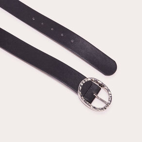 ceinture boucle martelee noir femme Ceinture boucle martelée noir femme