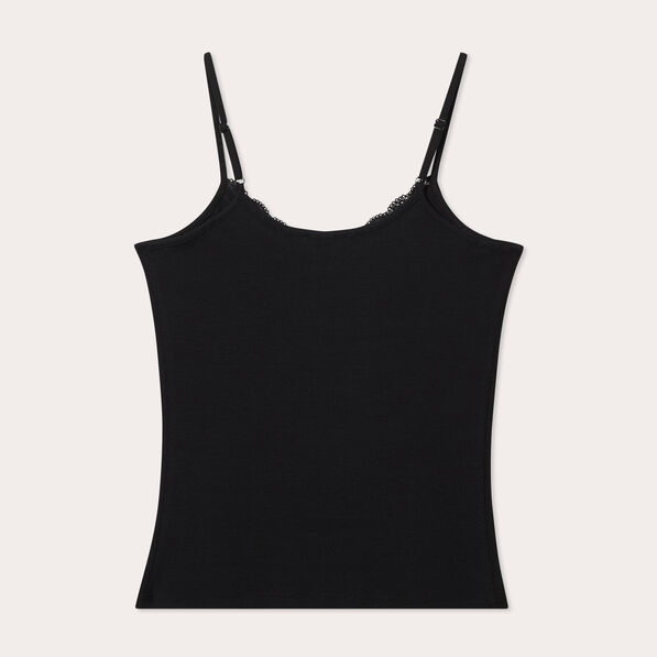 debardeur details dentelle noir femme Débardeur détails dentelle noir femme