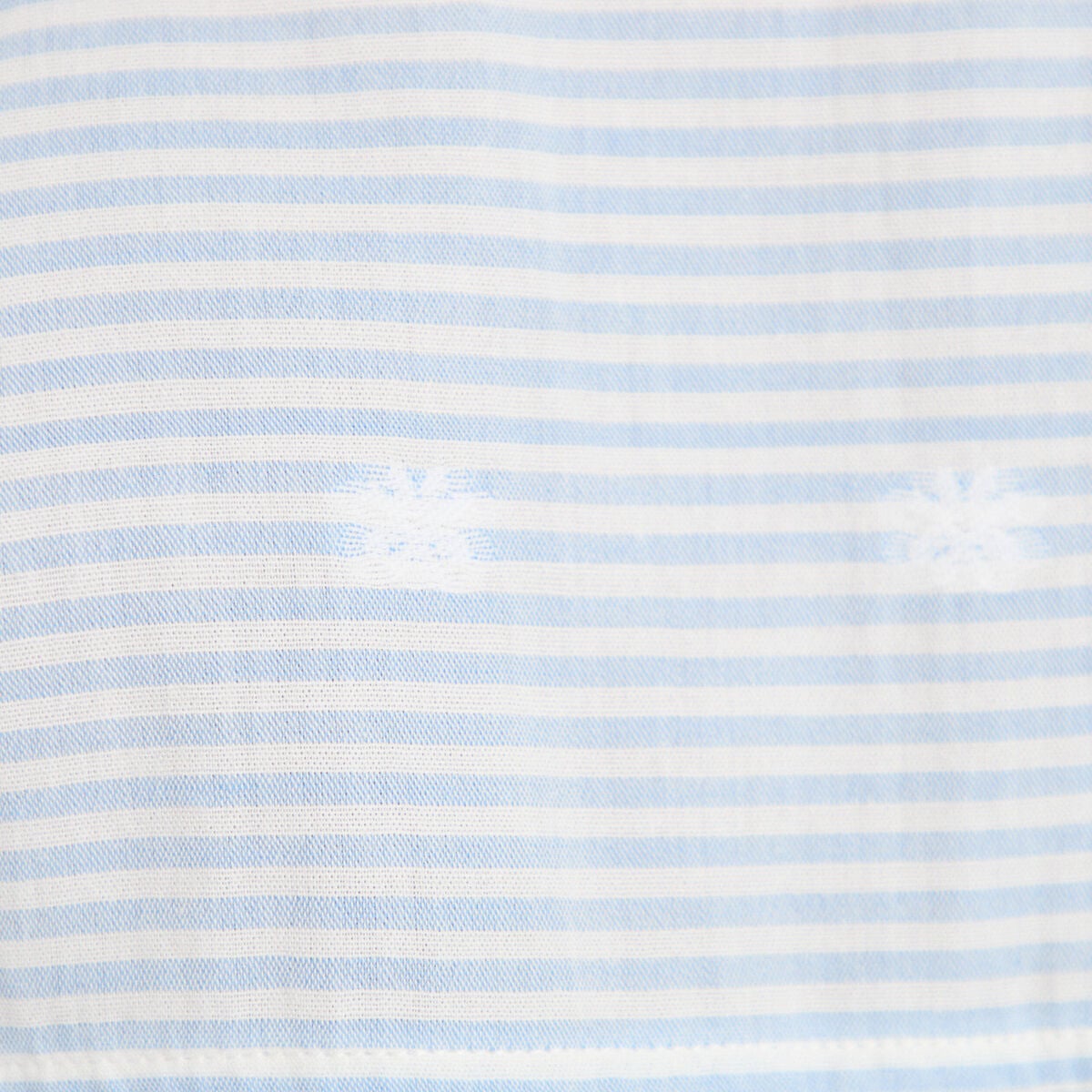 Chemise droite manches longues bleu clair femme