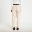 Pantalon barrel ceinture amovible ecru femme