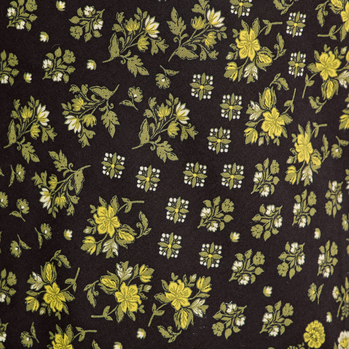 Robe longue évasée jaune clair femme