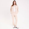 Chemise velours c&ocirc;tel&eacute; sable femme