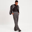 Pantalon large noir femme
