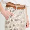 Pantalon chino slim 7/8ème blanc femme