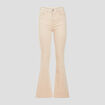 Jeans flare taille haute sable femme