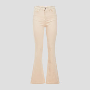 jeans flare taille haute sable femme Jeans flare taille haute sable femme