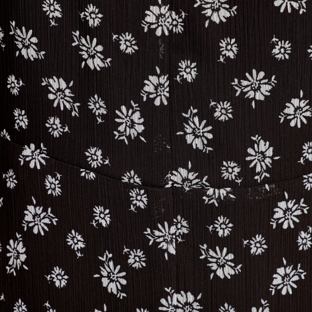 Robe évasée noeud poitrine noir femme