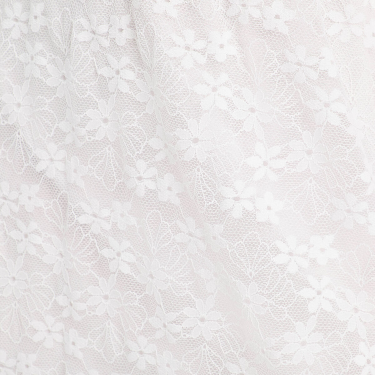 Jupe longue &eacute;vas&eacute;e dentelle blanc femme