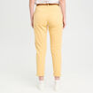 Pantalon chino 7/8ème jaune clair femme