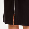 Jupe midi droite zippée noir femme