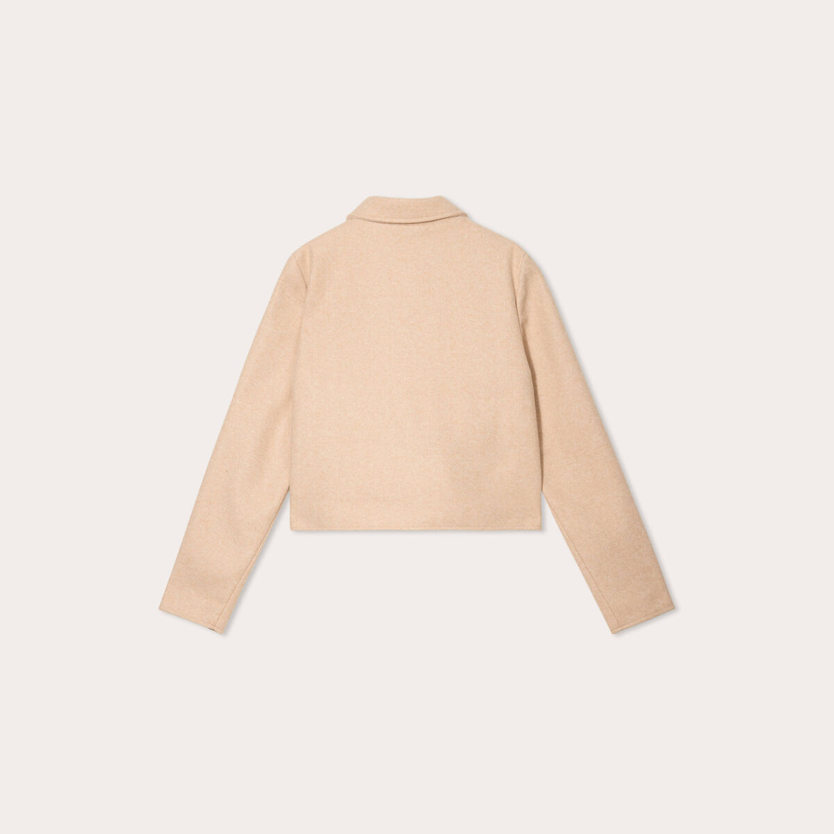 Veste zippée beige femme
