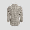 Blouse manches 3/4 vert kaki femme
