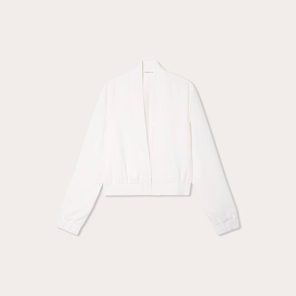 veste ajustee col ouvert ecru femme Veste ajustée col ouvert ecru femme