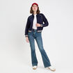 Jean flare taille basse denim dirty femme
