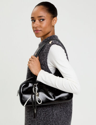 Sac avec charm noir femme