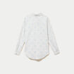 Chemise col classique manches longues ecru femme