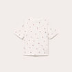 T-shirt &agrave; motif manches courtes blanc femme
