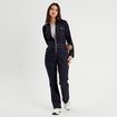 Combinaison pantalon en jean denim brut femme