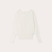 Pull manches chauves-souris ecru femme