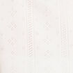 Gilet avec broderie anglaise blanc femme