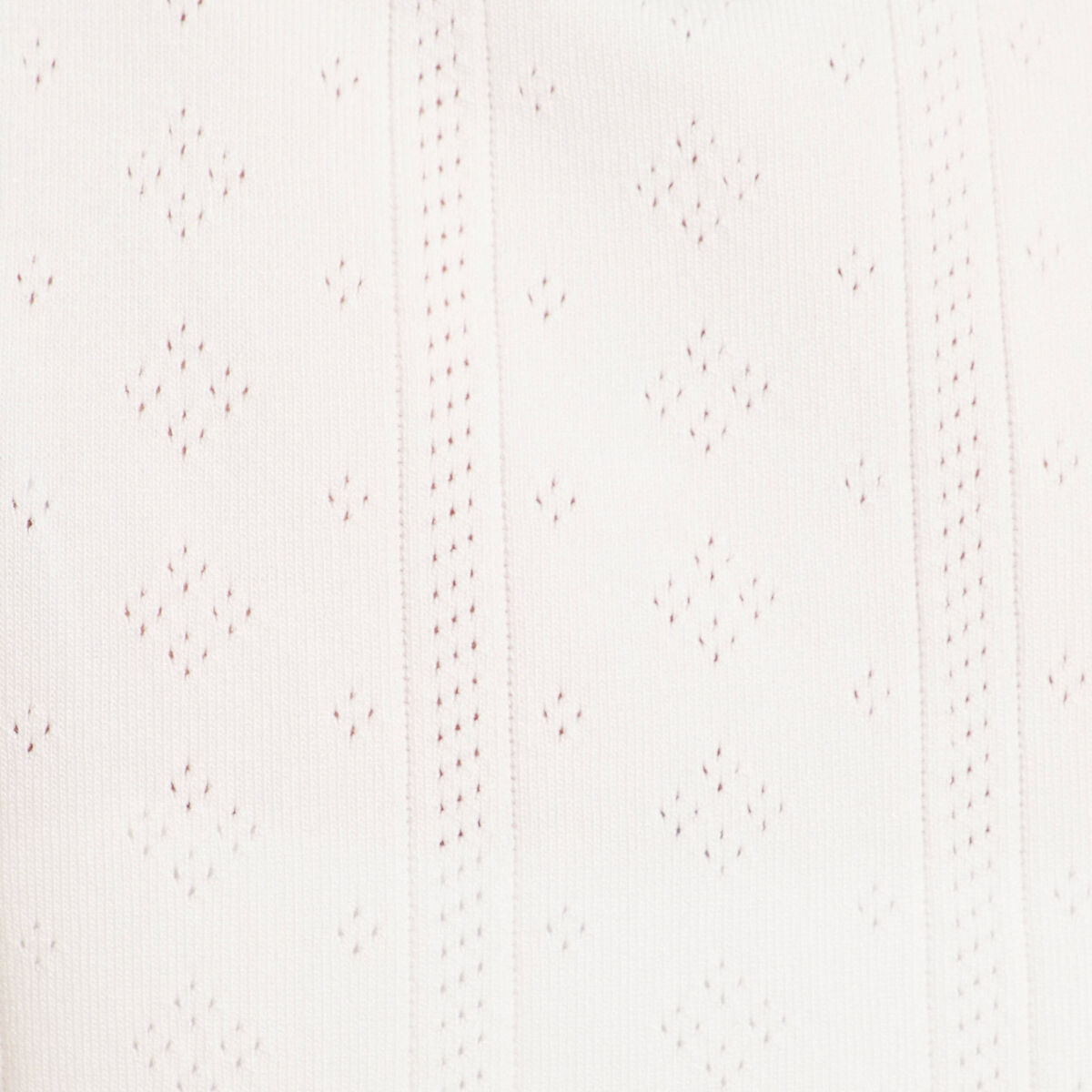 Gilet avec broderie anglaise blanc femme