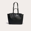 Sac cabas doubles anses noir femme