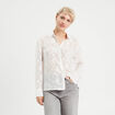 Chemise brodée ecru femme