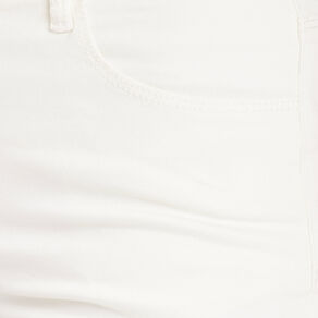 Pantacourt blanc femme