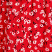 Jupe longue fluide rouge femme