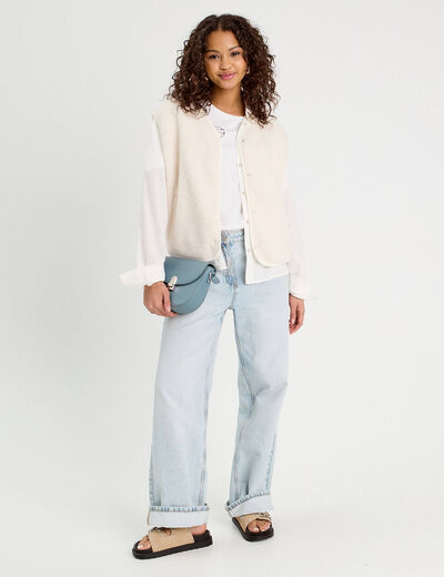 T-shirt manches courtes blanc femme