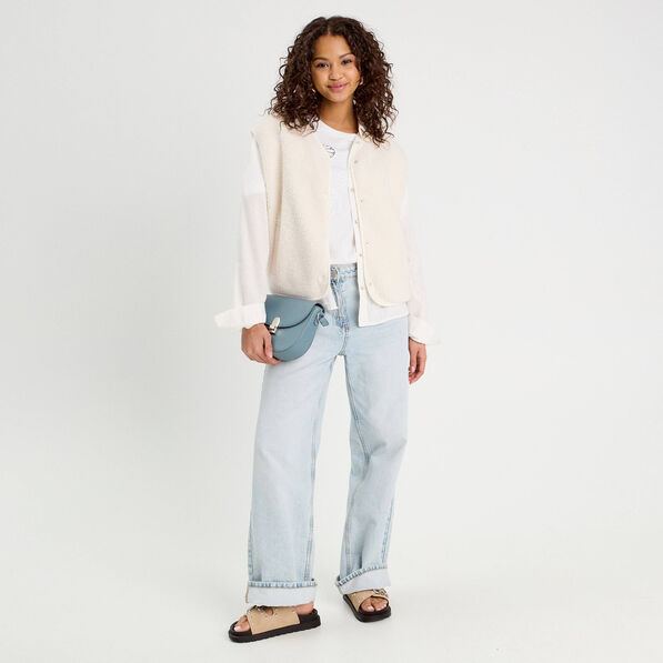 T-shirt manches courtes blanc femme