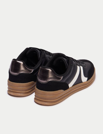 Baskets basses noir femme