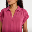 Blouse manches courtes prune femme