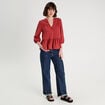 Blouse manches 3/4 vieux rose femme