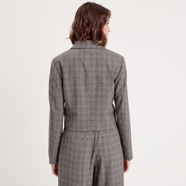 veste ajustee boutonnee gris femme Veste ajustée boutonnée gris femme