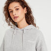 Sweat à capuche gris clair femme