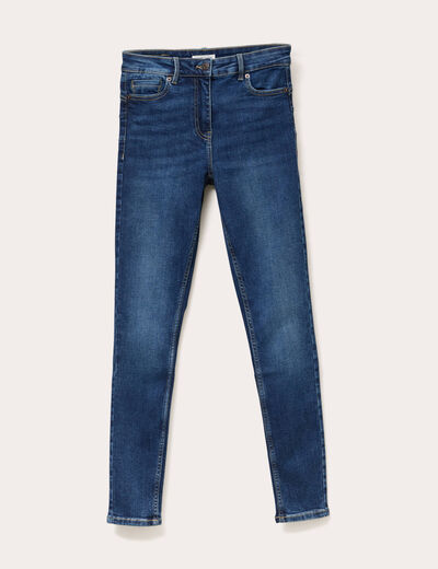 Jean skinny push-up taille standard denim stone femme