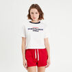 T-shirt manches courtes blanc femme