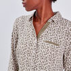 Blouse manches 3/4 vert kaki femme