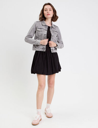 Robe boule 2 en 1 noir femme