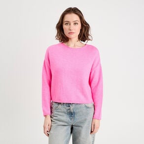 pull manches longues rose femme Pull manches longues rose femme