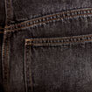 Jeans baggy taille basse denim snow noir femme