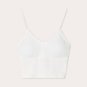 crop top cotele ecru femme Crop top côtelé ecru femme