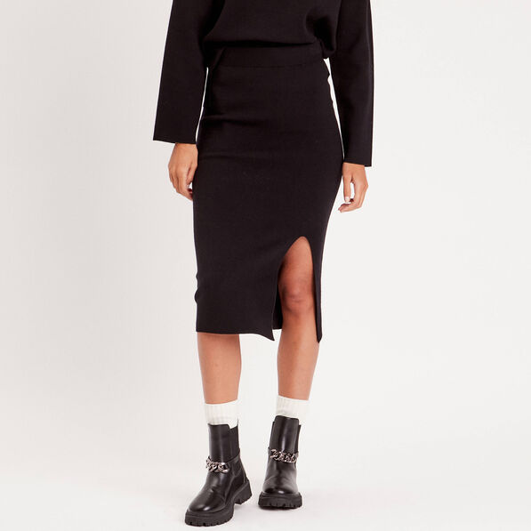 jupe midi moulante noir femme Jupe midi moulante noir femme
